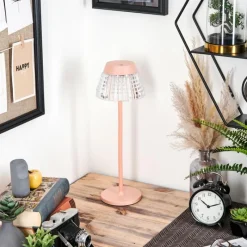 hofstein Macos Lampe de bureau, Lampe à poser, Liseuse LED Rose, 1 lumière