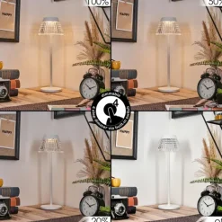 hofstein Macos Lampe de bureau, Lampe à poser, Liseuse LED Blanc, 1 lumière* Éclairage Led