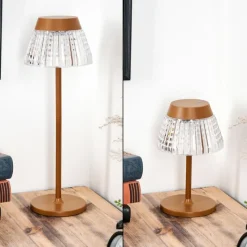 hofstein Macos Lampe de bureau, Lampe à poser, Liseuse LED Rouille, 1 lumière* Éclairage Led