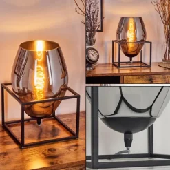 hofstein Magleby Lampe à poser Noir, 1 lumière