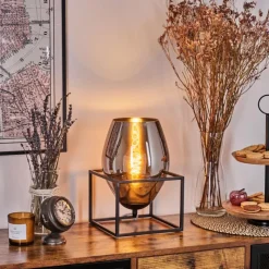 hofstein Magleby Lampe à poser Noir, 1 lumière