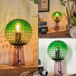 hofstein Maiorca Lampe à poser Lila, Noir, 1 lumière