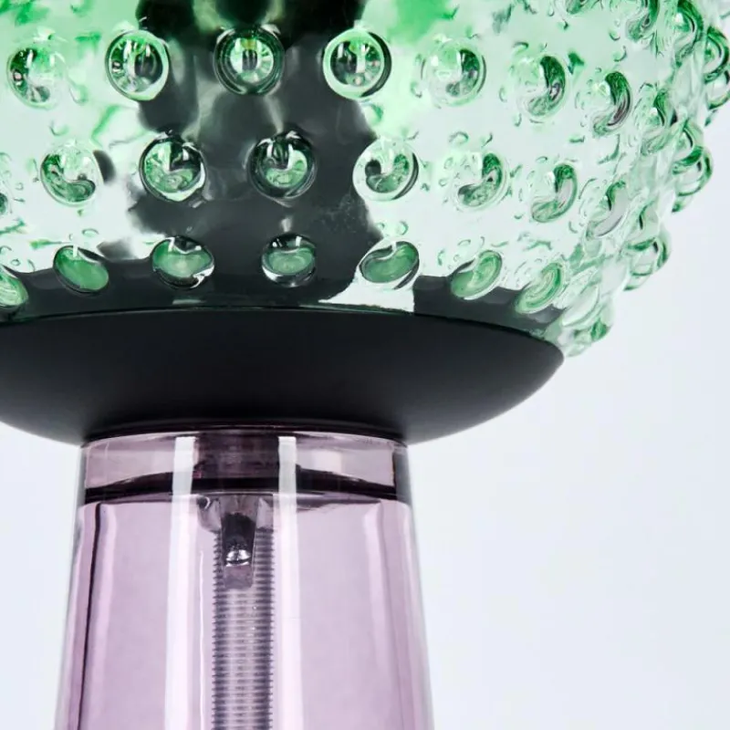 hofstein Maiorca Lampe à poser Lila, Noir, 1 lumière