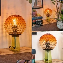 hofstein Maiorca Lampe à poser Vert, Noir, 1 lumière