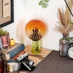 hofstein Maiorca Lampe à poser Vert, Noir, 1 lumière