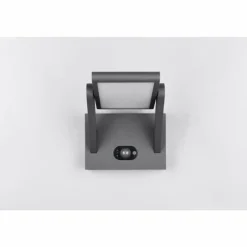 Luminaires Trio Malawi Applique murale LED Anthracite, 1 lumière, Détecteur de mouvement