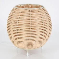 Style Boho-Chic-hofstein Malpica Lampe à poser Beige, 1 lumière