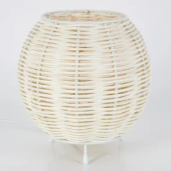 Style Boho-Chic-hofstein Malpica Lampe à poser Beige, 1 lumière