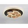 Lampes Dorées-Luminaires Trio Mandala Plafonnier LED Noir doré, 1 lumière, Télécommandes