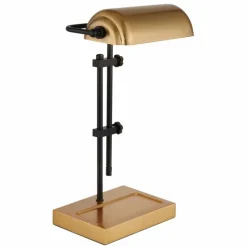 Lampes Dorées-Luminaires Globo Lighting Marid Lampe à poser Or, Noir, 1 lumière