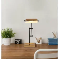 Lampes Dorées-Luminaires Globo Lighting Marid Lampe à poser Or, Noir, 1 lumière