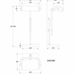 Lampes Dorées-Luminaires Globo Lighting Marid Lampe à poser Or, Noir, 1 lumière