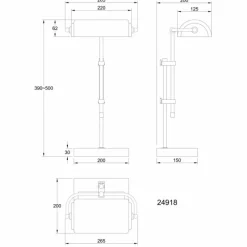 Lampes En Bois-Luminaires Globo Lighting Marid Lampe à poser Écru, Noir, 1 lumière