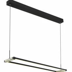 Luminaires Globo Lighting Mariella Suspension LED Noir, 1 lumière, Télécommandes* Éclairage Led