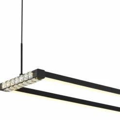 Luminaires Globo Lighting Mariella Suspension LED Noir, 1 lumière, Télécommandes* Éclairage Led