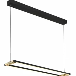 Luminaires Globo Lighting Mariella Suspension LED Noir, 1 lumière, Télécommandes* Éclairage Led
