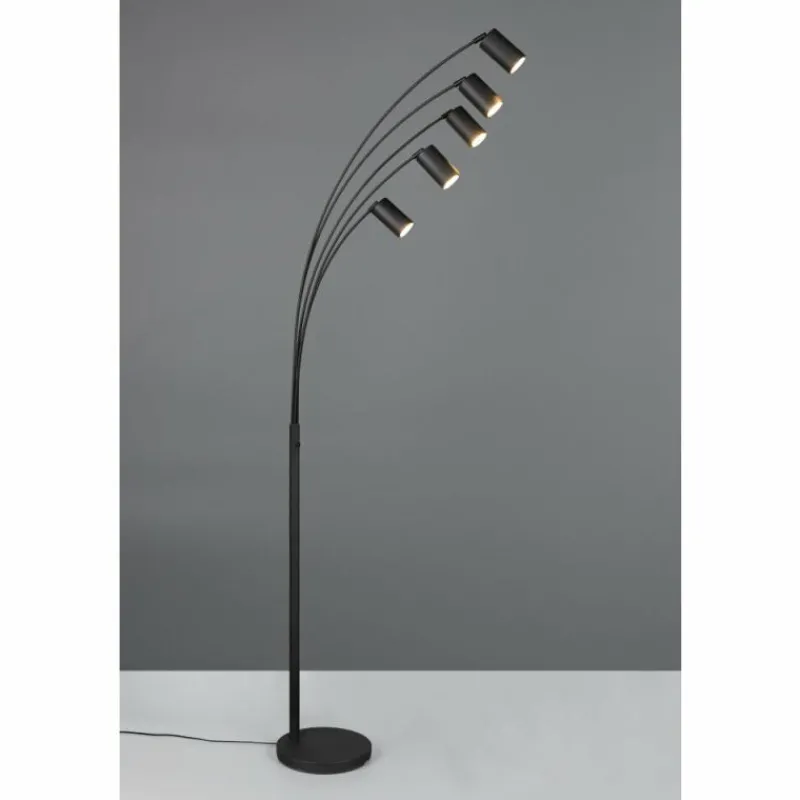 Luminaires Trio Marley Lampadaire Noir, 5 lumières* Lampadaires Et Lampes Sur Pied