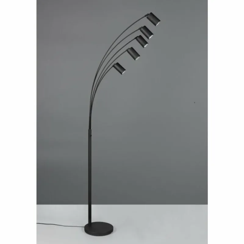 Luminaires Trio Marley Lampadaire Noir, 5 lumières* Lampadaires Et Lampes Sur Pied
