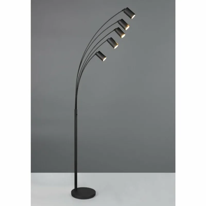 Luminaires Trio Marley Lampadaire Noir, 5 lumières* Lampadaires Et Lampes Sur Pied