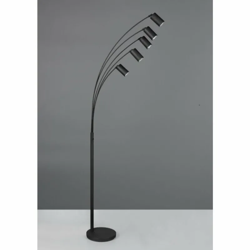 Luminaires Trio Marley Lampadaire Noir, 5 lumières* Lampadaires Et Lampes Sur Pied