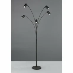 Luminaires Trio Marley Lampadaire Noir, 5 lumières* Lampadaires Et Lampes Sur Pied