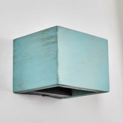 Lampes En Bois-hofstein Marmorera Applique murale, Spot mural Noir, Turquoise, 1 lumière