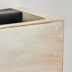 Lampes En Bois-hofstein Marmorera Applique murale, Spot mural Écru, Noir, 1 lumière