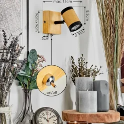 Luminaires Scandinaves-hofstein Martim Applique murale Chrome, Écru, Noir, 1 lumière