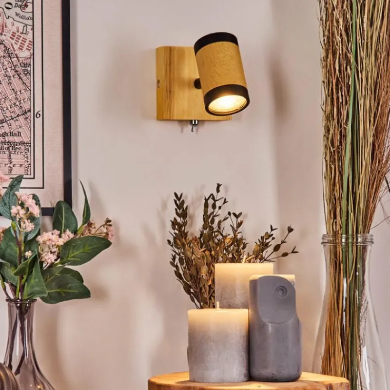 Luminaires Scandinaves-hofstein Martim Applique murale Chrome, Écru, Noir, 1 lumière