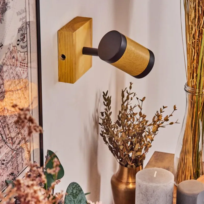 Luminaires Scandinaves-hofstein Martim Applique murale Chrome, Écru, Noir, 1 lumière