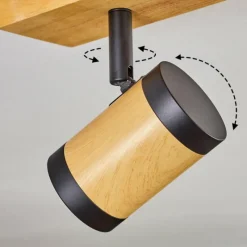 Luminaires Scandinaves-hofstein Martim Plafonnier Écru, Noir, 6 lumières