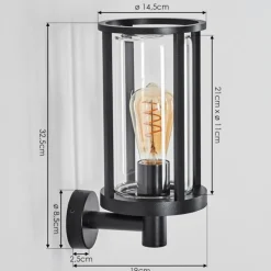 hofstein Martinha Lampe murale d´extérieur Noir, 1 lumière