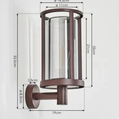 hofstein Martinha Lampe murale d´extérieur Rouille, 1 lumière