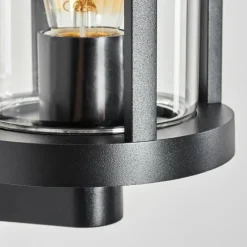 hofstein Martinha Lampe murale d´extérieur Noir, 1 lumière, Détecteur de mouvement