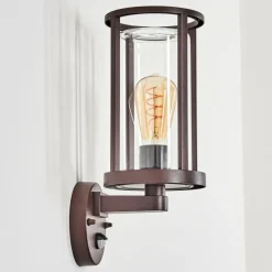 hofstein Martinha Lampe murale d´extérieur Rouille, 1 lumière, Détecteur de mouvement