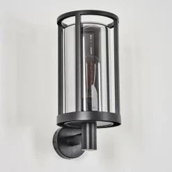 Suspension Verre Fumé-hofstein Martinha Lampe murale d´extérieur Noir, 1 lumière