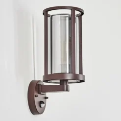 hofstein Martinha Lampe murale d´extérieur Rouille, 1 lumière, Détecteur de mouvement