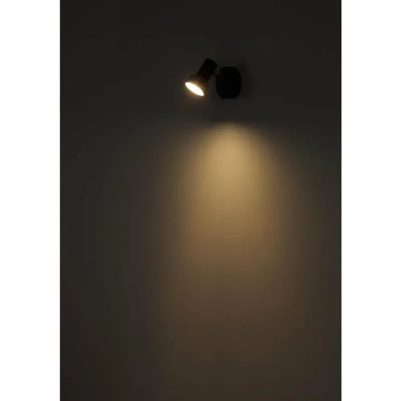 Luminaires Globo Lighting Mason Plafonnier, Spot de plafond, Applique murale, Spot mural Chrome, Noir, 1 lumière* Spots Et Projecteurs