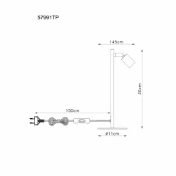 Luminaires Globo Lighting Matrix Lampe à poser Rose, 1 lumière* Lampes À Poser