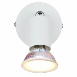 Luminaires Globo Lighting Matrix Plafonnier, Spot de plafond, Applique murale, Spot mural Chrome, Blanc, 1 lumière* Spots Et Projecteurs