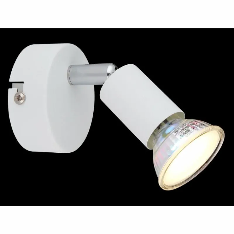 Luminaires Globo Lighting Matrix Plafonnier, Spot de plafond, Applique murale, Spot mural Chrome, Blanc, 1 lumière* Spots Et Projecteurs