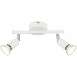 Luminaires Globo Lighting Matrix Plafonnier, Spot de plafond, Applique murale, Spot mural Blanc, 2 lumières* Spots Et Projecteurs
