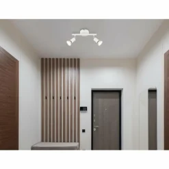 Luminaires Globo Lighting Matrix Plafonnier, Spot de plafond, Applique murale, Spot mural Blanc, 2 lumières* Spots Et Projecteurs