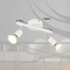 Luminaires Globo Lighting Matrix Plafonnier, Spot de plafond, Applique murale, Spot mural Blanc, 2 lumières* Spots Et Projecteurs