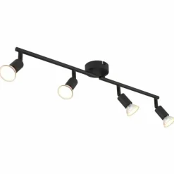 Luminaires Globo Lighting Matrix Plafonnier, Spot de plafond, Applique murale, Spot mural Noir, 4 lumières* Spots Et Projecteurs