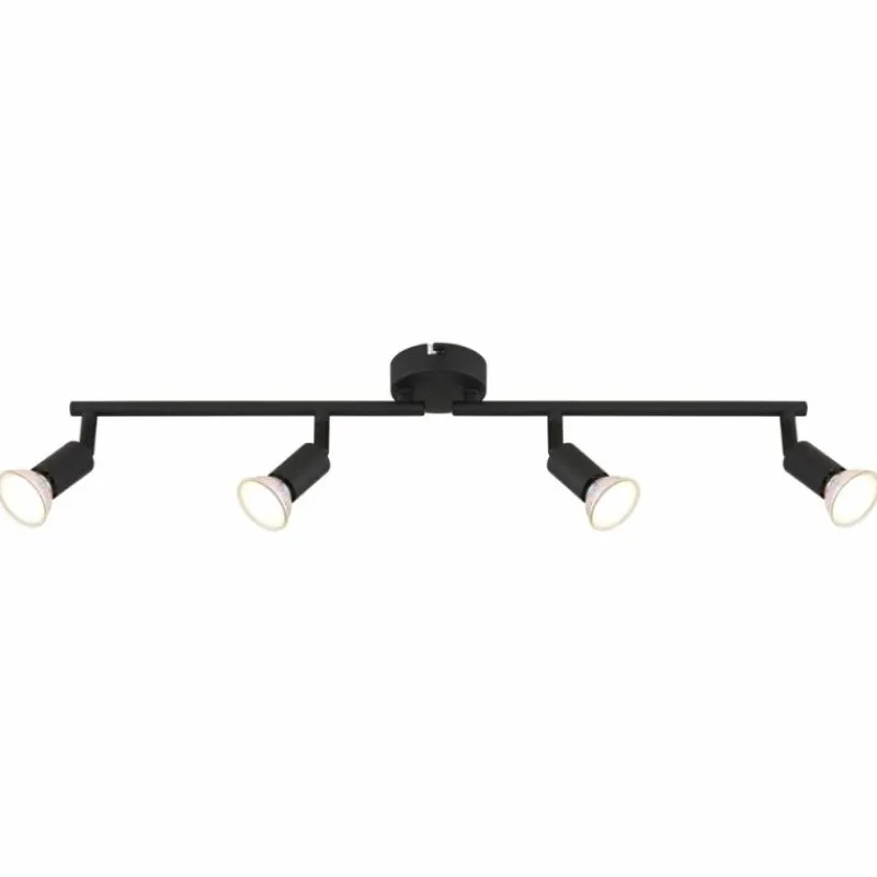 Luminaires Globo Lighting Matrix Plafonnier, Spot de plafond, Applique murale, Spot mural Noir, 4 lumières* Spots Et Projecteurs