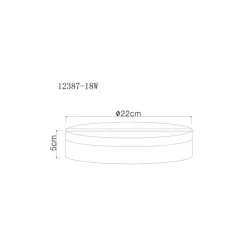 Luminaires Globo Lighting Matthew Plafonnier LED Blanc, 1 lumière* Éclairage Led