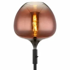 Luminaires Globo Lighting Maxy Lampadaire Chrome, Noir, 1 lumière