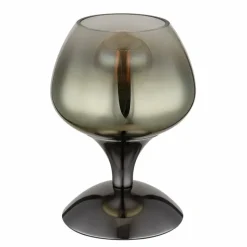 Luminaires Globo Lighting Maxy Lampe à poser Chrome, Noir, 1 lumière