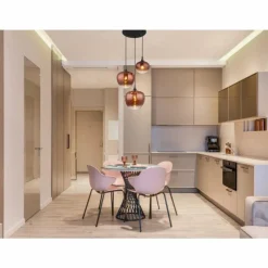 Luminaires Globo Lighting Maxy Suspension Chrome, Noir, 3 lumières